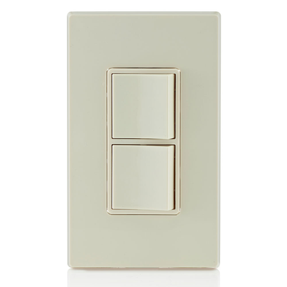 15 Amp Decora Single-Pole / 3-Way Combination Switch, Grounding, Light Almond
