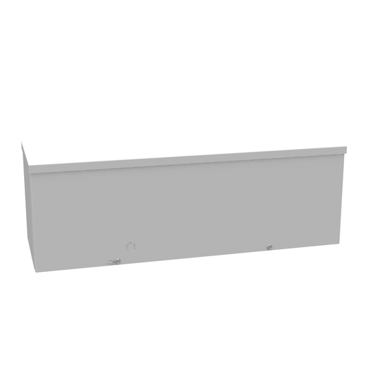 8x24X8 Screw Cover Wireway Type 3R UL Listed Steel Knockouts ANSI 61 Gray Quad D Knockout For Lock