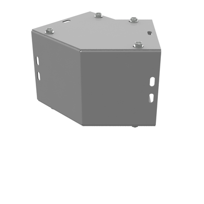 6.187x4X5.469 Wireway Elbow 45 Side Wall Access ANSI 61 Gray Steel