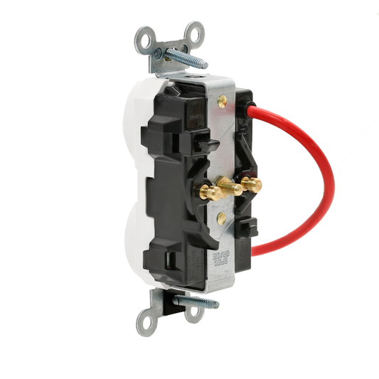 20 Amp, 125 Volt, Lev-Lok® Duplex Receptacle, Heavy-Duty Industrial Grade