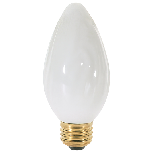 40 Watt F15 Incandescent; White; 1500 Average rated hours; 320 Lumens; Medium base; 120 Volt
