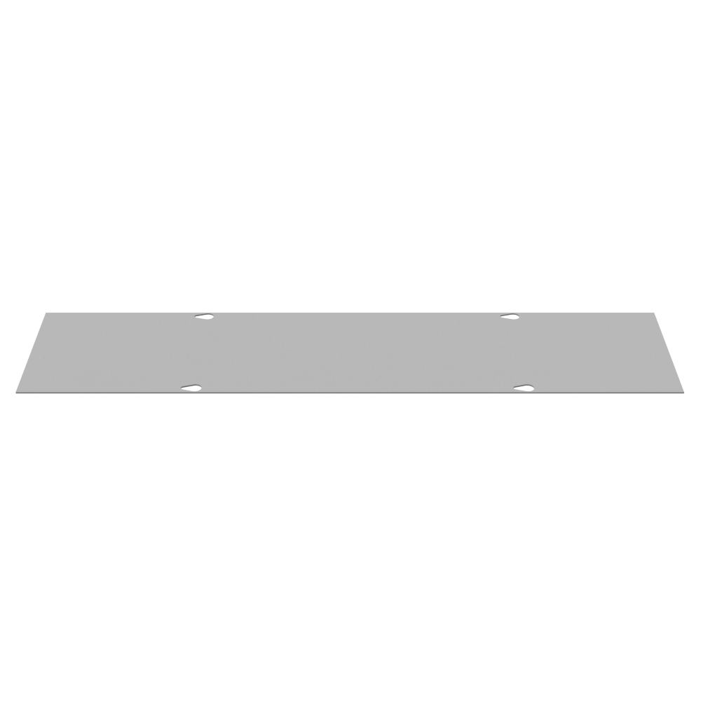 6x24 Wireway Cover Non-UL Listed Steel ANSI 61 Gray