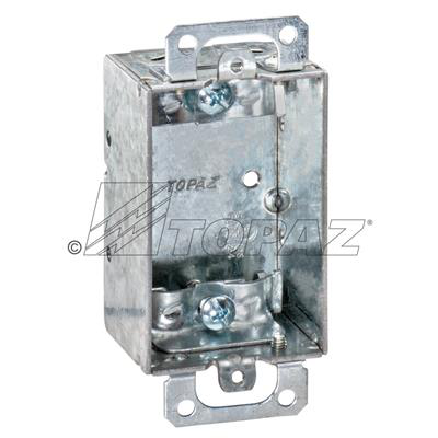 3" X 2" Gangable Switch Boxes 1-1/2" deep with NM Clamp, Non-Gangable