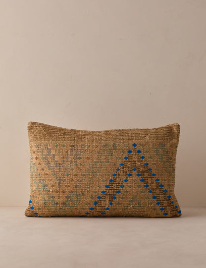 Vintage Lumbar Pillow No. 358, 16" x 24"
