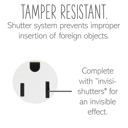 adorne® 15A Dual Tamper-Resistant Outlet, White