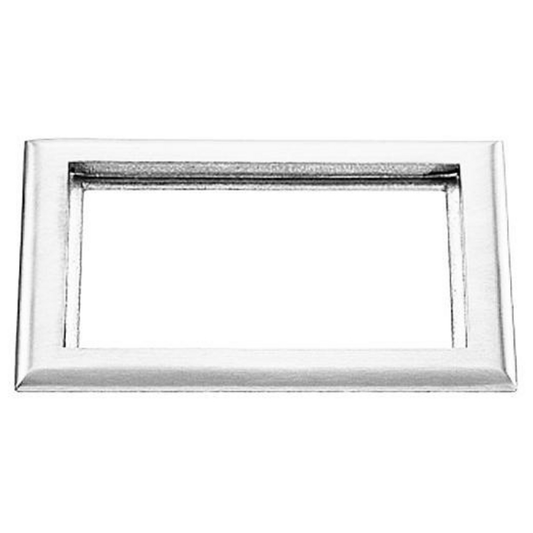 2-Gang Carpet Flange, Rectangular, 6.00" X 8.14", Clear Polycarbonate