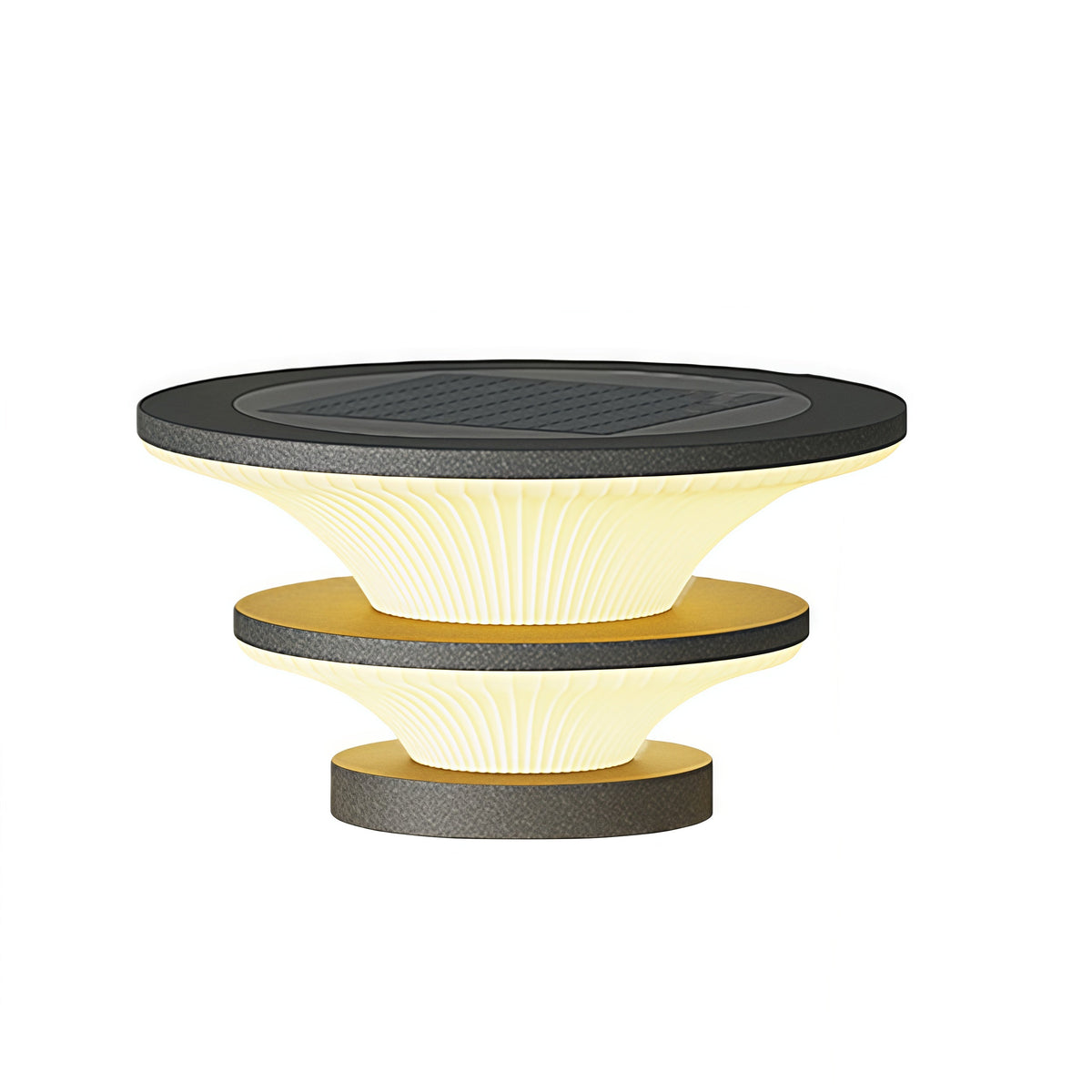 Waterproof Patio Pillar Lights Round Modern