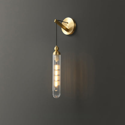 Wall Mount Pendant Light Modern Minimalist Brass Lamp