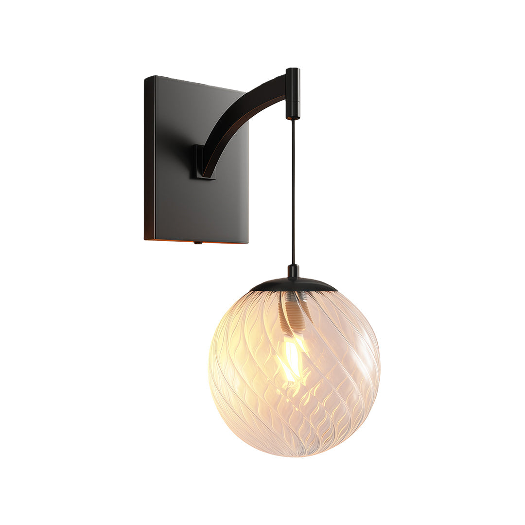 Wall Mounted Pendant Light Modern Minimalist Glass Ball Lamp