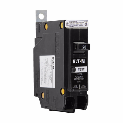 Bolt-on Mount Type QBGFT Ground Fault Circuit Breaker 1-Pole 20-Amp