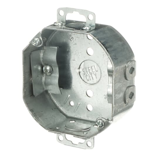 4 IN. OCT BX, NMSC CLAMP, ADJ. EARS