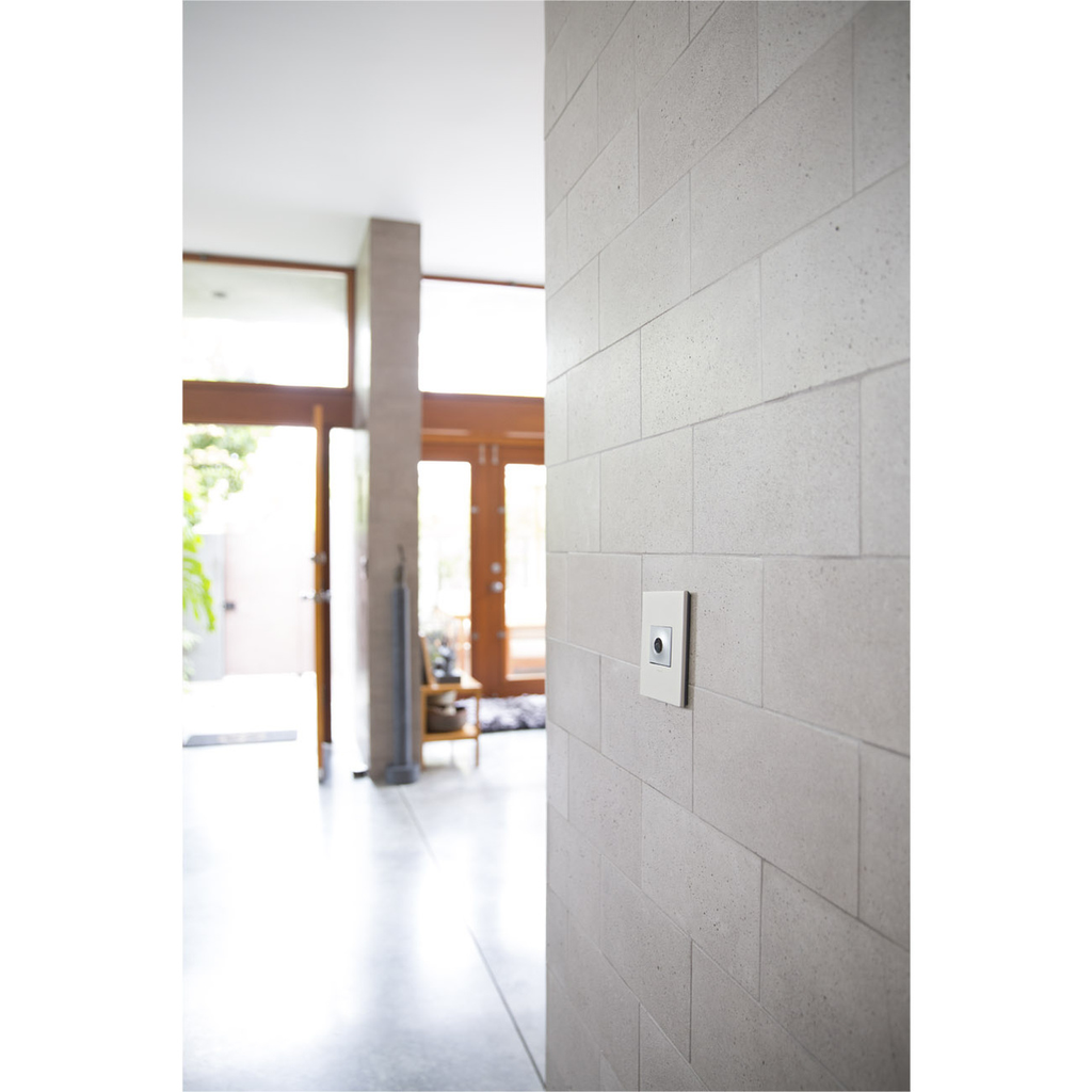 adorne® Gloss White 1-Gang+ Screwless Wall Plate with Microban®