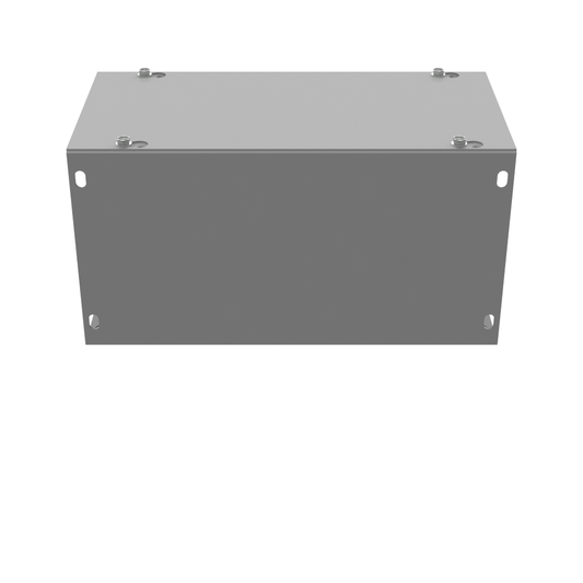 6x12x6 Screw Cover Wireway Type 1 UL Listed Steel No Knockouts ANSI 61 Gray