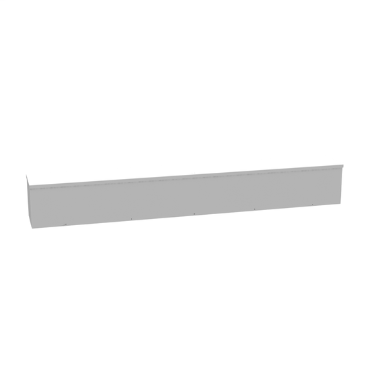 10x96x10 Screw Cover Wireway Type 3R UL Listed Steel Knockouts ANSI 61 Gray Quad D Knockout For Lock