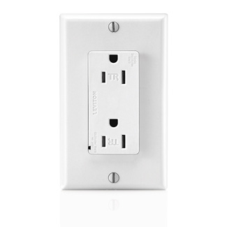 15 Amp, 125 Volt, Decora Plus Surge Protective Duplex Receptacle Outlet, Commercial Grade