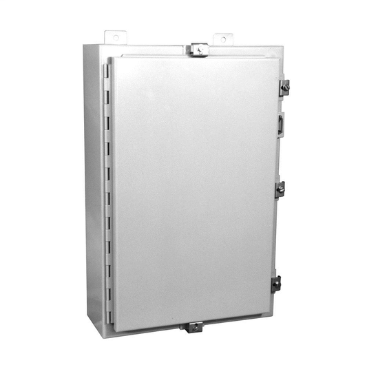 16x8x16 Hinge Cover Type 4X 304 Stainless Steel No Knockouts No Paint Single Door