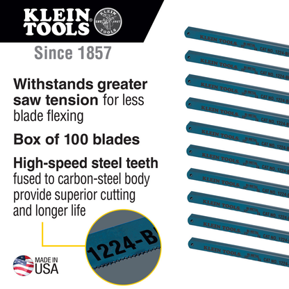 Bi-Metal Blades, 24 TPI, 12-Inch, 100-Pack