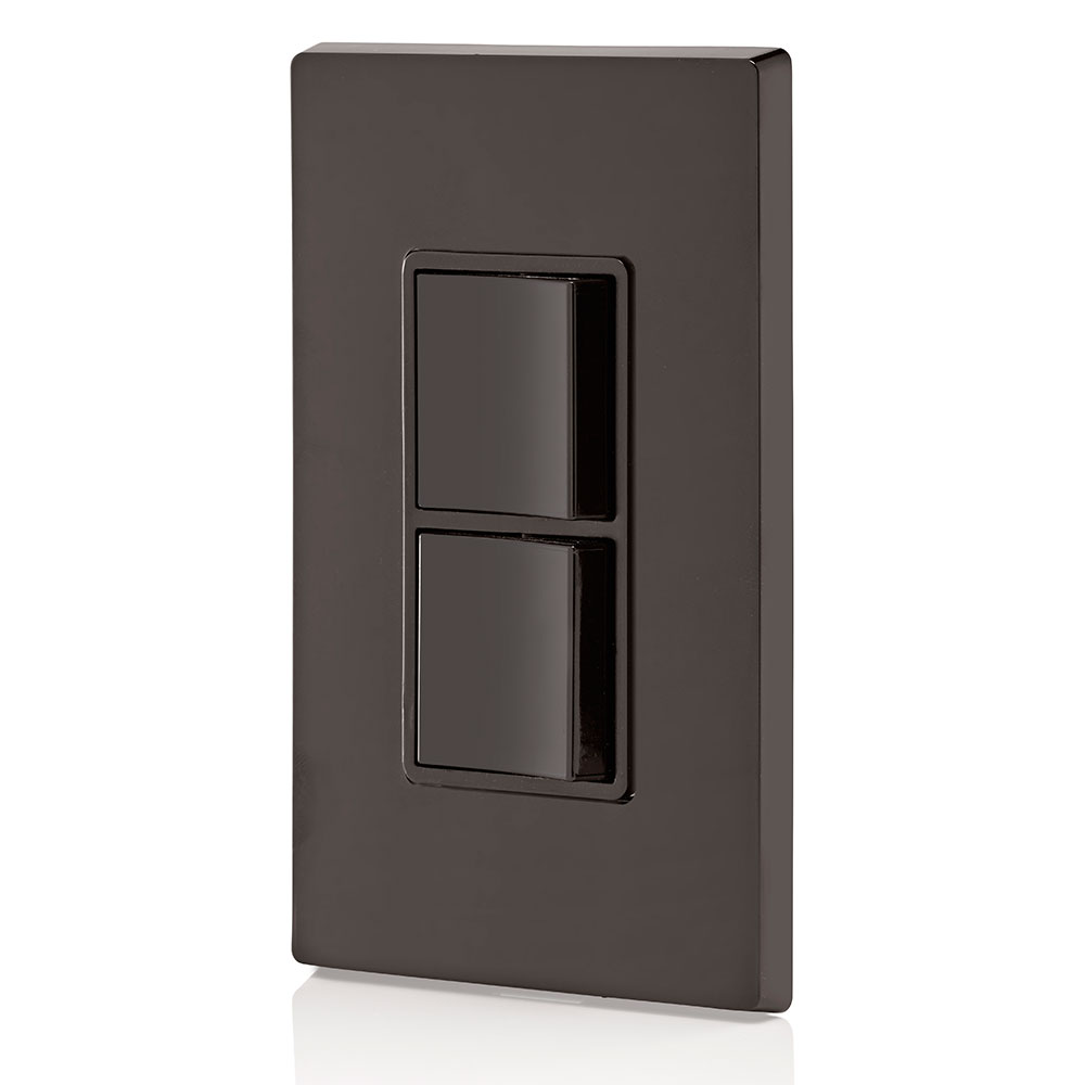 15 Amp Decora Single-Pole / Single-Pole Combination Switch, Grounding, Brown