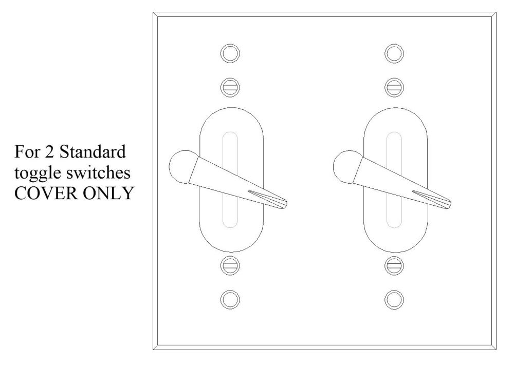 30496, Weatherproof Toggle Switch Box Cover