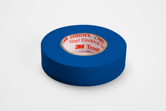 3M™ Temflex™ Vinyl Electrical Tape 1700C, 3/4 in x 66 ft, 1-1/2 in Core, Blue, 10 rolls/carton, 100 rolls/Case