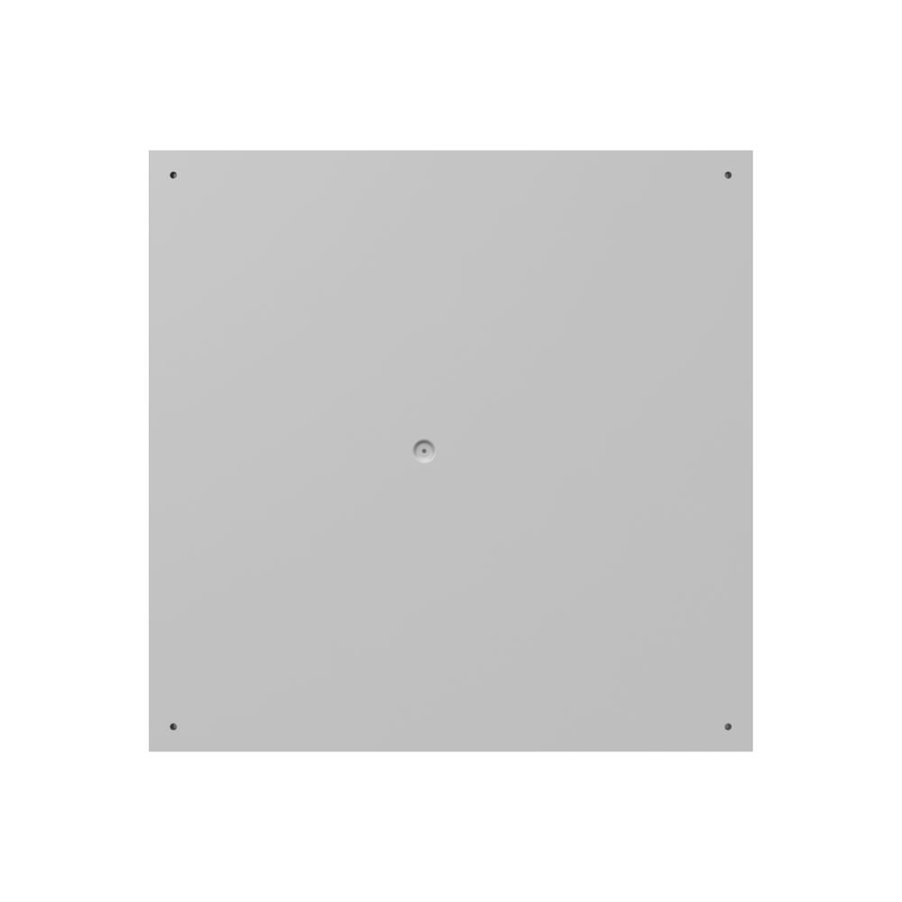 24X6x24 Screw Cover Type 1 UL Steel KOs Gray Cover w/Teardrop Slots Holes In Back