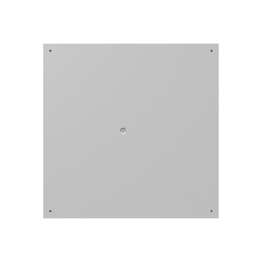 24X6x24 Screw Cover Type 1 UL Steel KOs Gray Cover w/Teardrop Slots Holes In Back