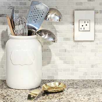 adorne® Tamper-Resistant 15A Duplex Self-Test GFCI Receptacles, White