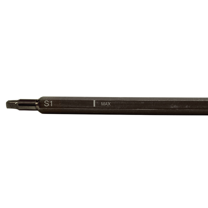 Adjustable-Length Screwdriver Blade, Square #1, #2