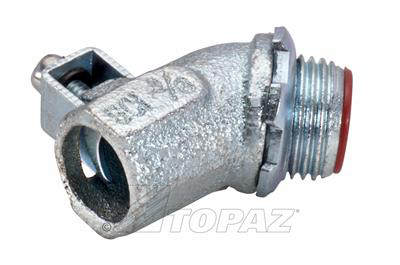 3/4" 45° Insulated Throat Top-Bite Saddle Type Connector