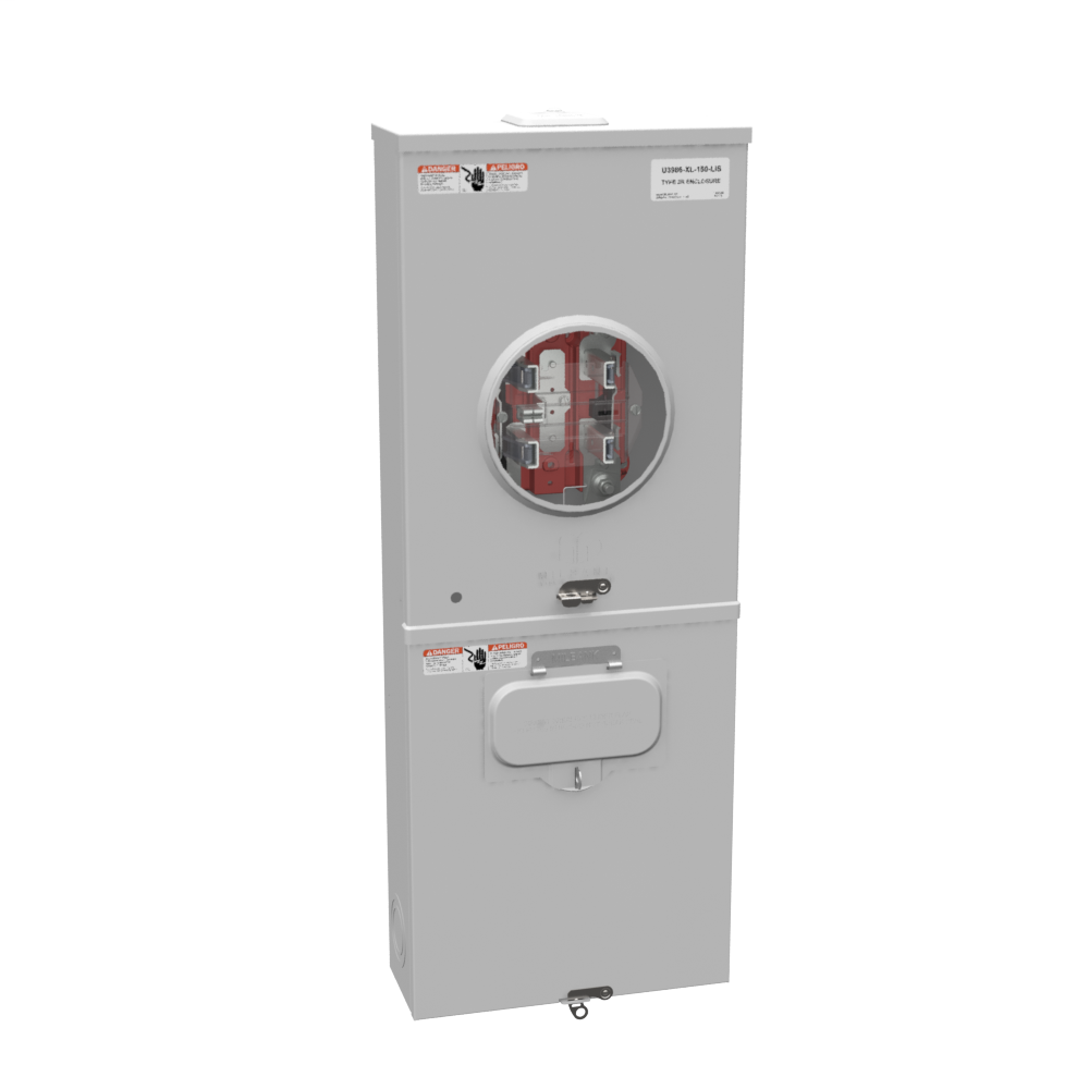 5 Terminal Ringless Small Closing Plate Lever Bypass 1-150 Ampere Main Breaker Long Island Lighting Company