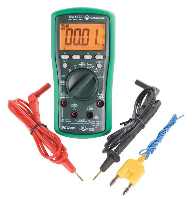 6,000-Count Digital Multimeter, 1000V, 8A (DM-510A)