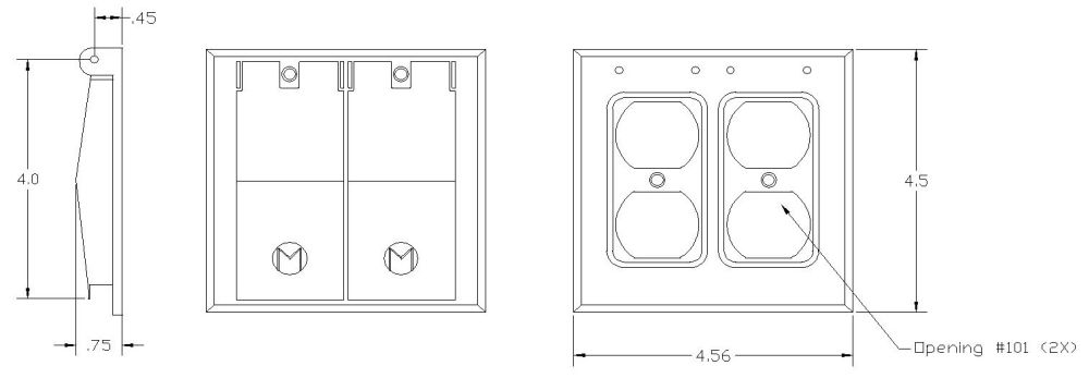 30458, Weatherproof Device Box Cover