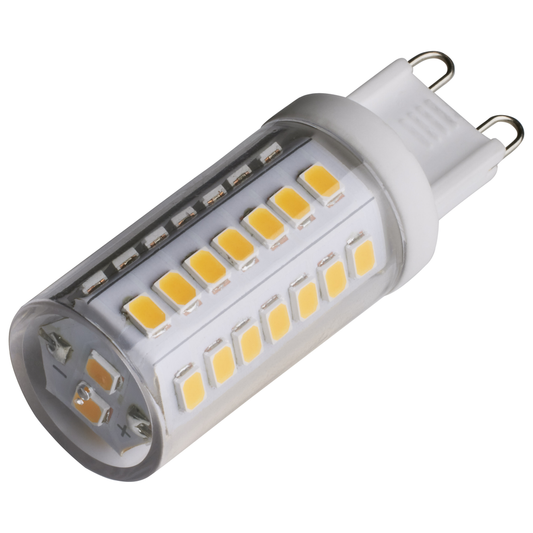 5 Watt; JCD LED; Clear; 3000K; G9 Base; 120 Volt