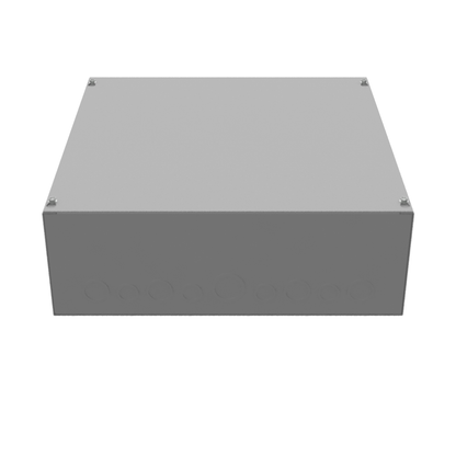 18x6x18 Screw Cover Type 1 UL Steel KOs Gray Cover w/Teardrop Slots Holes In Back