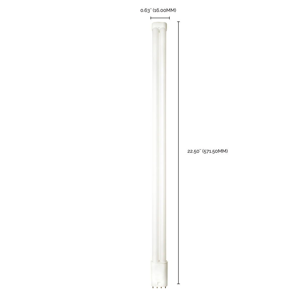23 Watt PLL LED ballast bypass; 2G11 base; 2800 Lumens; 120-277 Volt; 4000K; Type B; Ballast Bypass