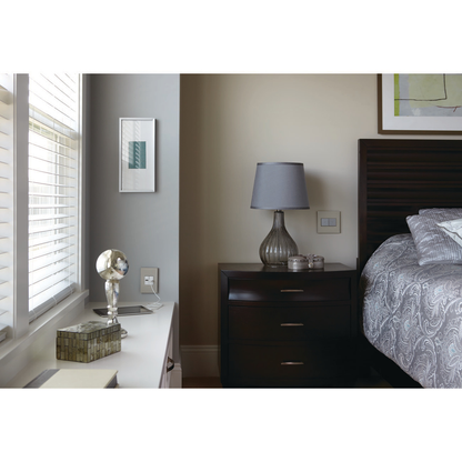 adorne® Satin Nickel 1-Gang Screwless Wall Plate