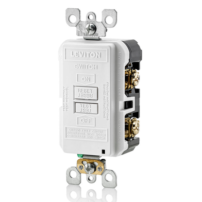 20 Amp, Self Test, Blank Face GFCI with LED Indicator Light