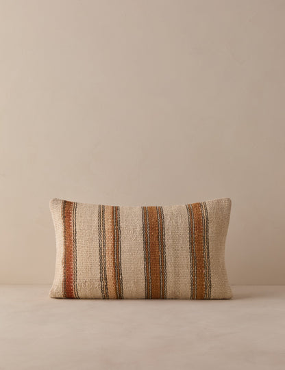 Vintage Lumbar Pillow No. 349, 12" x 20"