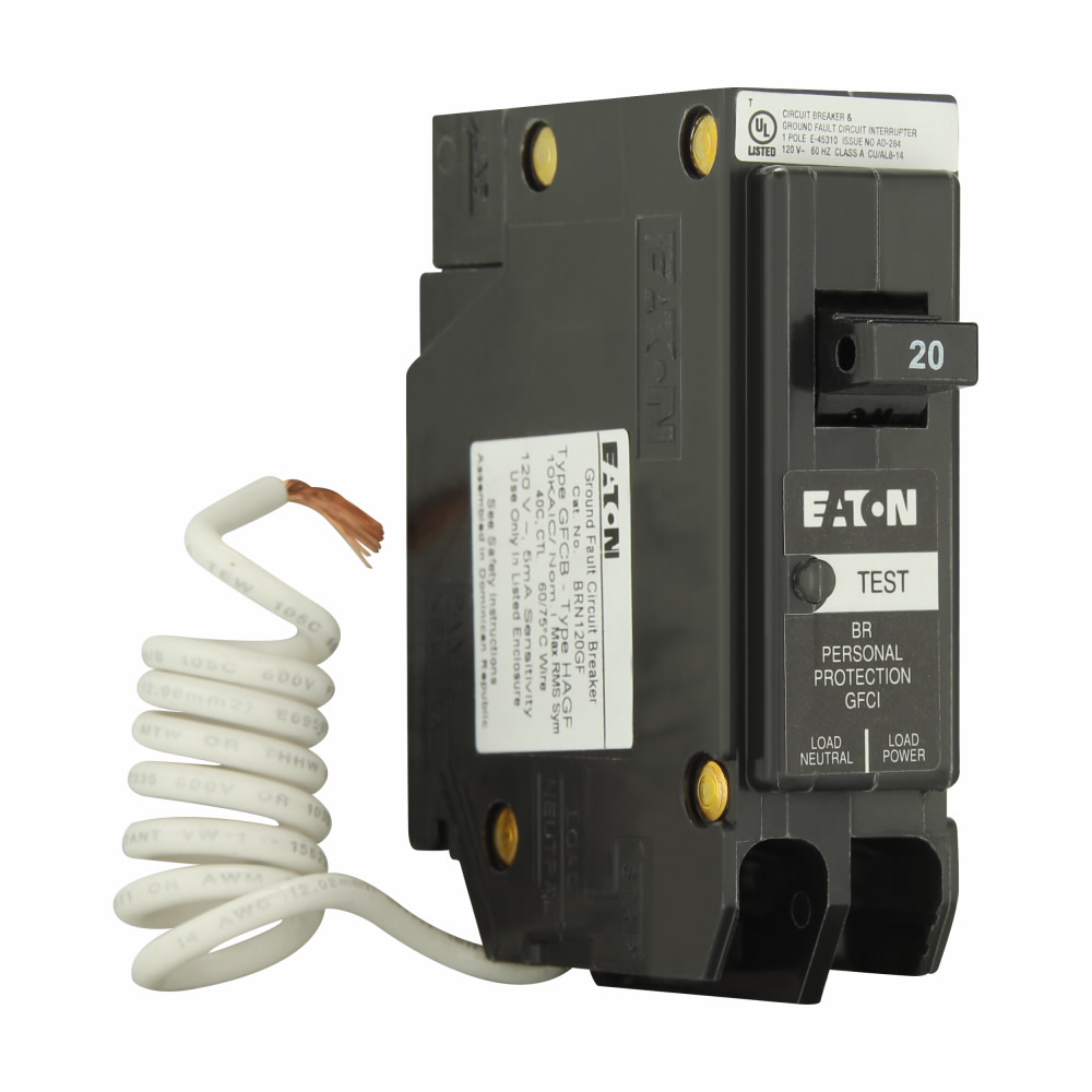 20 Amp Plug-In Molded Case 1 Pole Circuit Breakers, 120 Volt