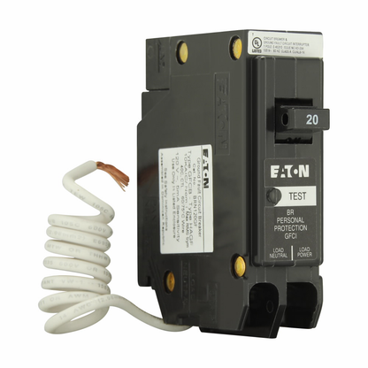 20 Amp Plug-In Molded Case 1 Pole Circuit Breakers, 120 Volt