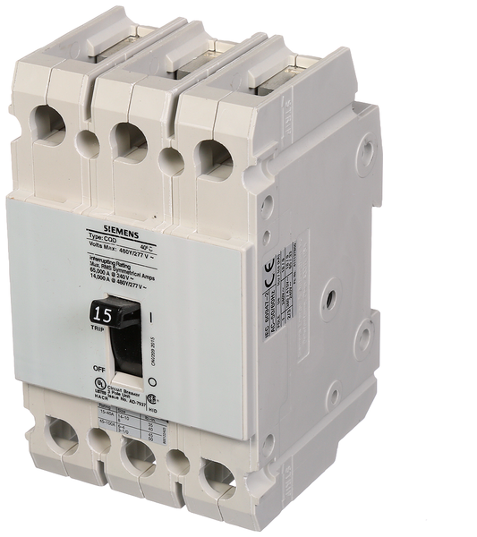 BREAKER CQD 3P 15A 480/277V 14KA DIN