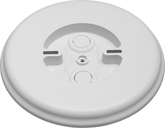 8" round mounting block. With built in electrical box for fan and fixture installations. For interior or exterior use. Fan rated up to 70lbs, fixture rated up to 200lbs.