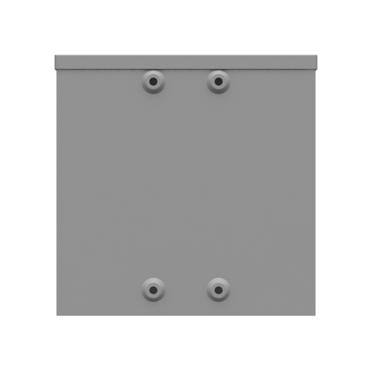 10x6x10 Screw Cover Type 3R UL Labeled Steel Knockouts ANSI 61 Gray Quad D Knockout For Lock Emboss Mounting Hole In Back