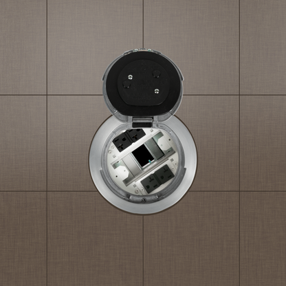 6IN PREWIRED FLUSH STYLE ASSEM AA BRUSHED ALUMINUM