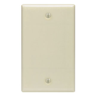1-Gang No Device Standard Standard Size, Ivory