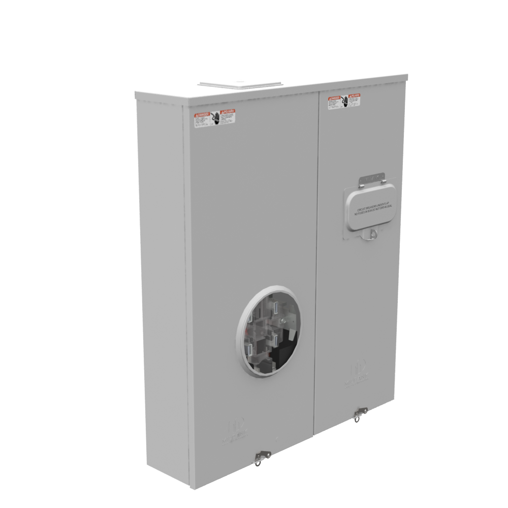 4 Terminal Ringless Large Closing Plate Lever Bypass 2-200 Ampere Main Breaker 9-16 In Barrel Lock With Bracket Provision