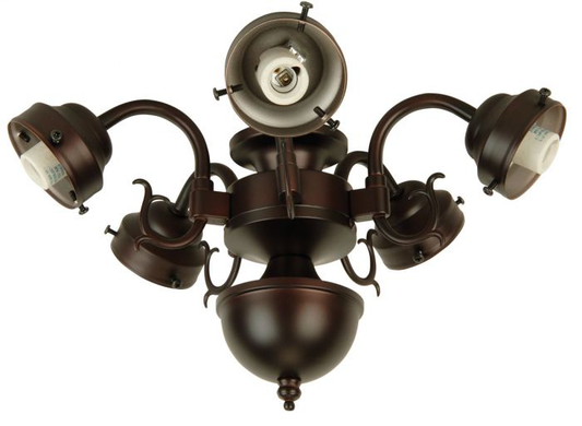 5 Light LED Ceiling Fan Fitter - F545-OB-LED