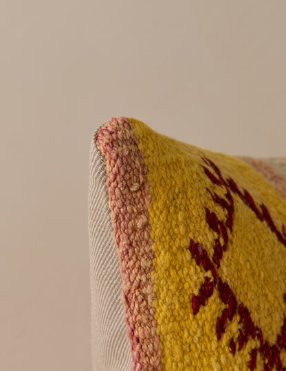 Vintage Lumbar Pillow No. 335, 12" x 20"