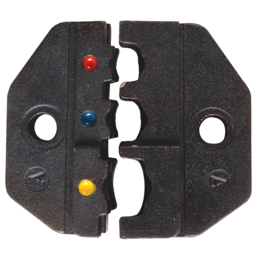 22-10 AWG Color coded nests for easy identification Standard insulated terminals, ring tongue, spade lug, slide on and butt splices