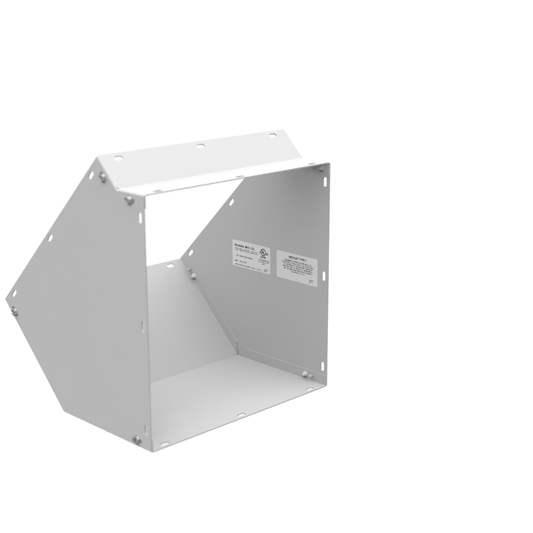 13.469x12x11.781 Wireway Elbow 45 Side Wall Access ANSI 61 Gray Steel
